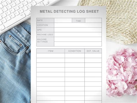 metal detector log sheet|metal detectors for woodworking.